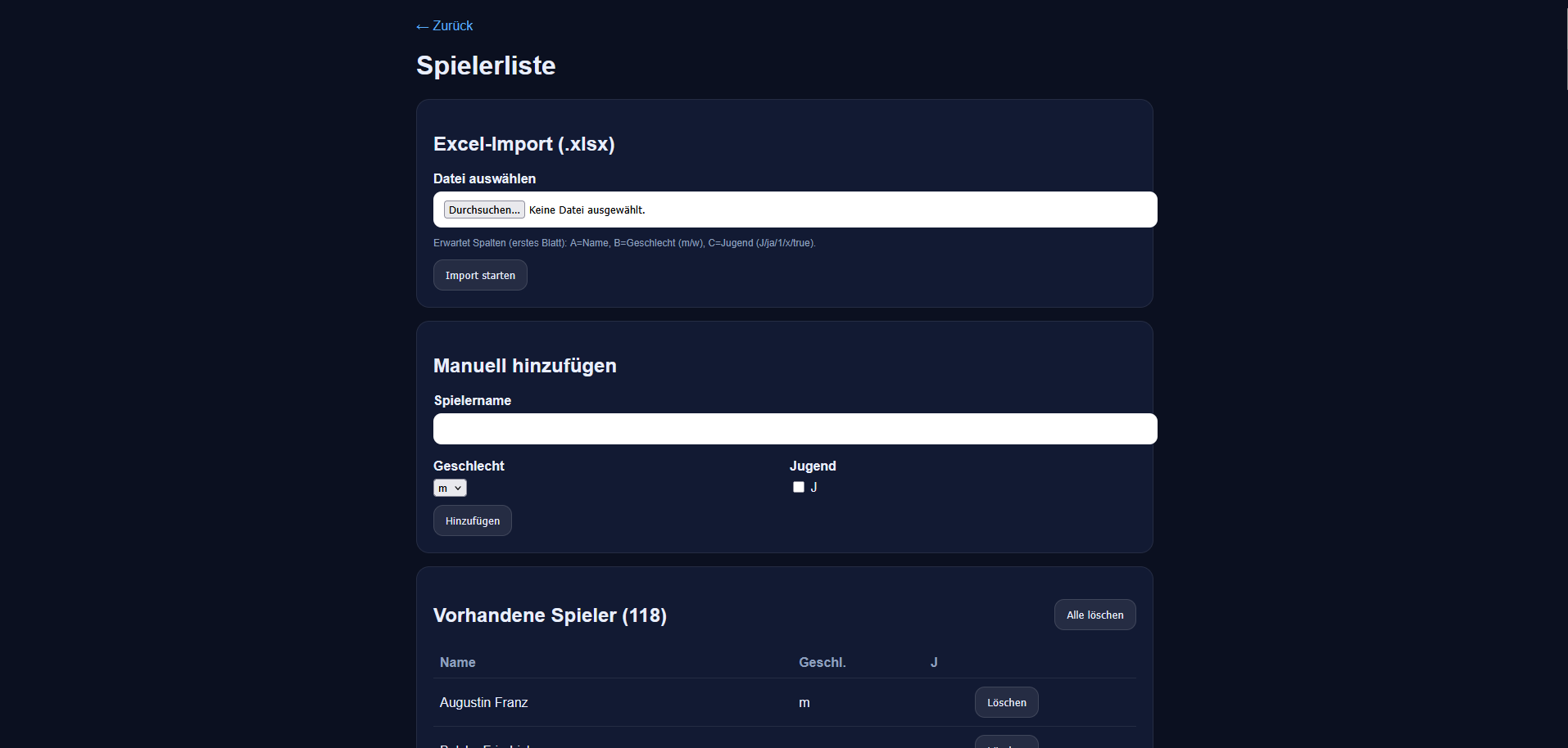 Vereinsmeisterschaft